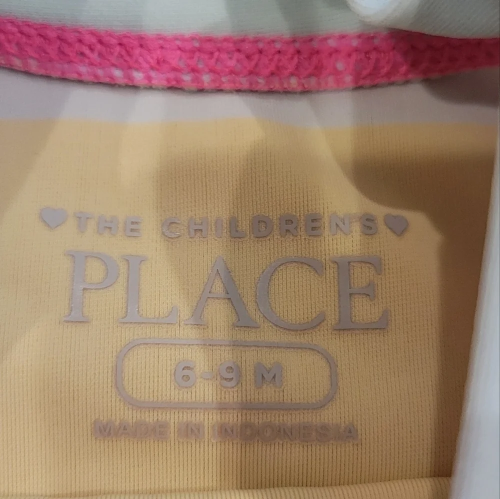 The children's place baby girl 2 piece suit rashguard size 6-9 months.